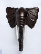 Панно настенное «Голова слона», 80×35×100 см, дерево албезия - Фото 2