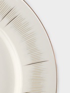 Тарелка WY Golden rays, d=27 см, фарфор, белая - Фото 4