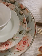 Тарелка WY Pink O'hara, d=20 см, фарфор, зелёная - Фото 6