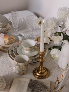 Тарелка WY Pink O'hara, d=20 см, фарфор, зелёная - Фото 8