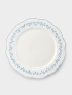 Тарелка WY Royal blue, d=26.5 см, фарфор, белая - Фото 1