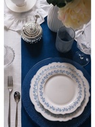 Тарелка WY Royal blue, d=26.5 см, фарфор, белая - Фото 9