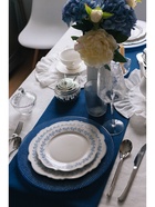 Тарелка WY Royal blue, d=26.5 см, фарфор, белая - Фото 10