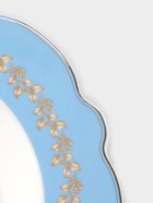 Тарелка глубокая WY Royal blue, 220 мл, d=21.5 см, фарфор, белая, голубая - Фото 3