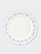 Тарелка WY Royal blue, d=20 см, фарфор, белая - Фото 1