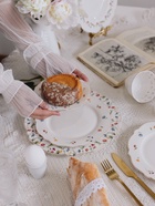 Тарелка WY Flowers song, d=20 см, фарфор, белая - Фото 3