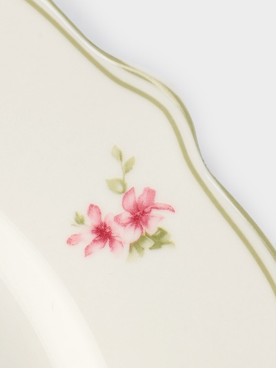 Тарелка WY Spring flowers, d=20 см, фарфор, белая