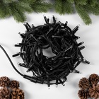 УЦЕНКА Гирлянда «Нить», 10 м, IP65, 100 LED, 220 В, УМС, тёмная каучуковая нить, свечение белое - Фото 6