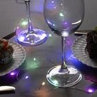 УЦЕНКА Гирлянда «Мишура» 1 м роса, IP20, серебристая нить, 20 LED, батарейки CR2032х2 (в комплекте), свечение мульти 10861293