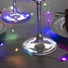 УЦЕНКА Гирлянда «Мишура» 1 м роса, IP20, серебристая нить, 20 LED, батарейки CR2032х2 (в комплекте), свечение мульти 10861293