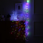 УЦЕНКА Гирлянда «Конский хвост», 20 нитей по 2 м, IP20, 400 LED, 12 В, серебристая нить, свечение мульти - Фото 3
