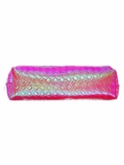 Пенал школьный на молнии Перламутр Розовый, рифленый 10853893