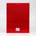 Пакет подарочный голография с окном, «Красный», L 40×30×13 см набор 1 шт. - Фото 3