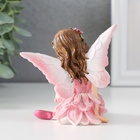 Фигурка полистоун «Девочка-бабочка с козликом», розовые крылья, 8.5×6×9 см - Фото 3