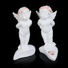 Набор фигурок полистоун «Целующиеся ангелочки в розовых веночках», 2 шт., 8.3×5×4.8 см - Фото 5