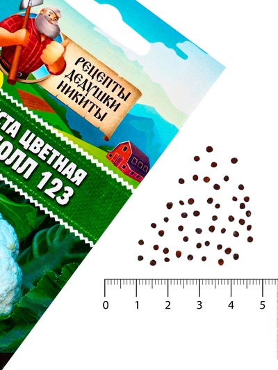 Семена Капуста цветная «Сноуболл 123», 0.3 г, скороспелая, «Рецепты дедушки Никиты»