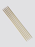 Спицы для вязания, чулочные, из алюминия, d=2 мм, 15 см, 5 шт., цвет золотой - Фото 2