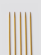 Спицы для вязания, чулочные, из алюминия, d=3 мм, 15 см, 5 шт., цвет золотой - Фото 3