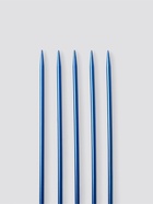 Спицы для вязания, чулочные, из алюминия, d=3.5 мм, 15 см, 5 шт., синие - Фото 3