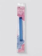 Спицы для вязания, чулочные, из алюминия, d=3.5 мм, 15 см, 5 шт., синие - Фото 5