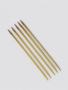 Спицы для вязания, чулочные, из алюминия, d=4 мм, 15 см, 5 шт., цвет золотой - Фото 1