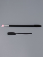 Набор для макияжа бровей и ресниц, 2 предмета: щеточка-лайнер и расчёска, 14±1 см - Фото 2