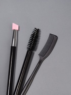 Набор для макияжа бровей и ресниц, 2 предмета: щеточка-лайнер и расчёска, 14±1 см - Фото 5