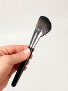 Кисть для макияжа контуринга лица, 18 см, чёрная - Фото 2