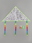 Воздушный змей - раскраска Funny toys «Кролик и друзья», 80 см, 6 фломастеров - Фото 2