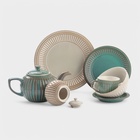 Тарелки Доляна «Винтаж», d=20 см, набор 2 шт., керамика, бежевые - Фото 7