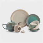 Чайная пара Доляна «Винтаж», 250 мл, блюдце d=15 см, керамика, бежевая - Фото 7