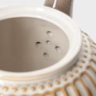 Заварочный чайник Доляна «Винтаж», 1.1 л, керамика, бежевый - Фото 4