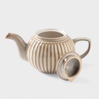 Заварочный чайник Доляна «Винтаж», 1.1 л, керамика, бежевый - Фото 5