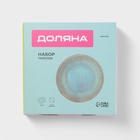 Тарелки Доляна «Винтаж», d=20 см, набор 2 шт., керамика, бирюзовые - Фото 6