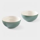 Салатники Доляна «Винтаж», d=15 см, набор 2 шт., керамика, синие - Фото 4