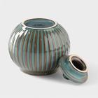 Сахарница Доляна «Винтаж», 350 мл, керамика, бирюзовая - Фото 4