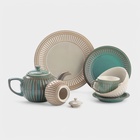 Сахарница Доляна «Винтаж», 350 мл, керамика, бирюзовая - Фото 6