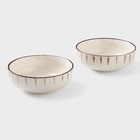 Салатники Доляна «Скандинавия», d=15 см, набор 2 шт., керамика, бежевые - Фото 3