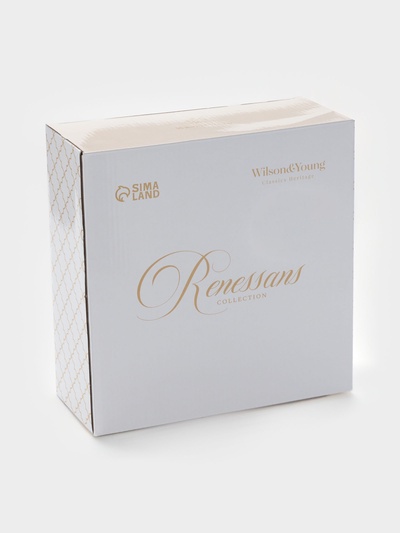 Тарелки глубокие WY Renessans, 850 мл, d=22.5 см, набор 2 шт., фарфор, белые