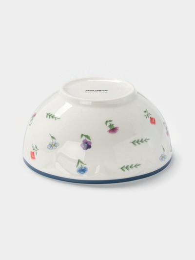 Салатник Доляна «Романс», d=14.1 см, костяной фарфор, белый