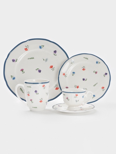 Салатник Доляна «Романс», d=14.1 см, костяной фарфор, белый