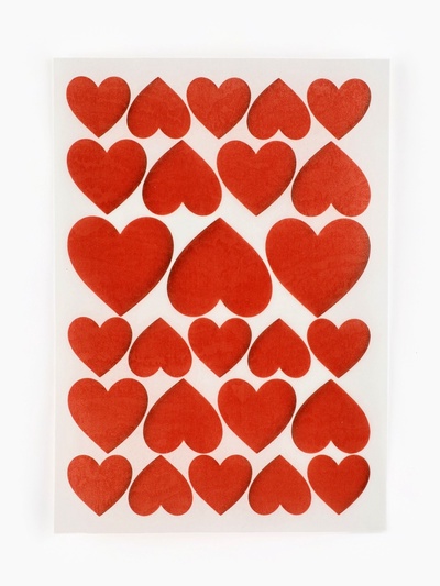 Вафельные картинки для украшения десертов и тортов «Сердечки», А5