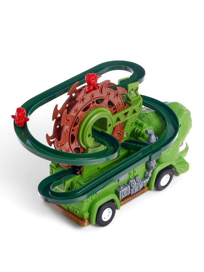 Машинка «Дино Гонки», автотрек, 3 дино-машинки, световые и звуковые эффекты, работает от батареек