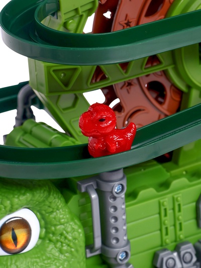 Машинка «Дино Гонки», автотрек, 3 дино-машинки, световые и звуковые эффекты, работает от батареек