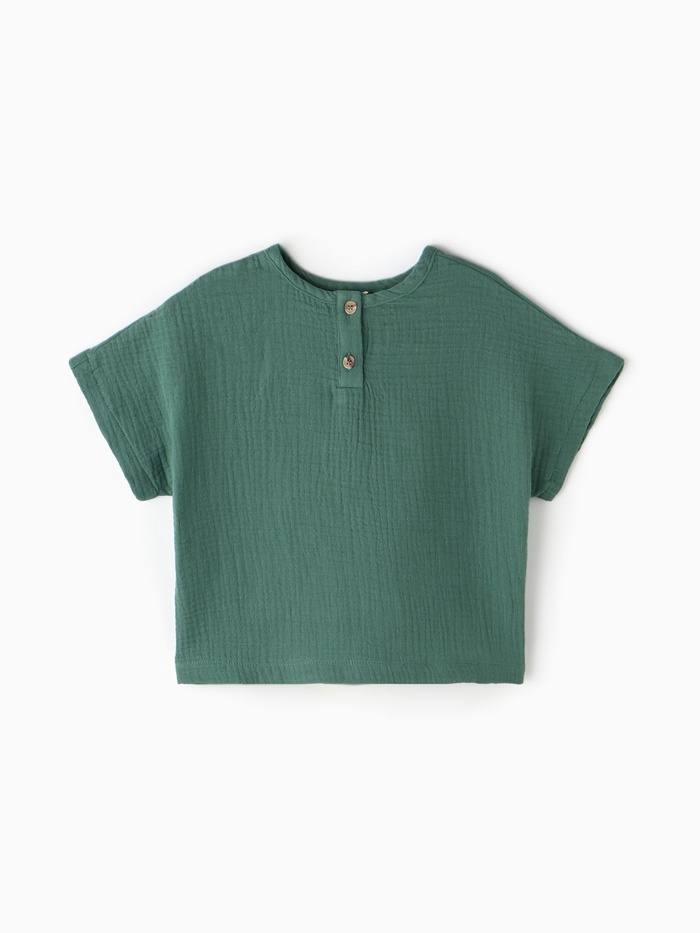 Рубашка Крошка Я «Муслин», рост 92, зеленая - Фото 1