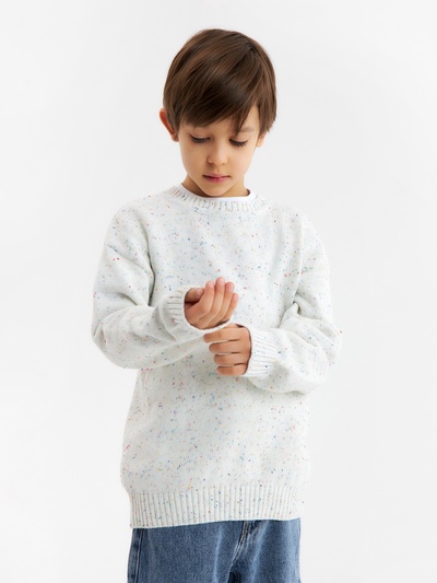 Джемпер детский KAFTAN, белый, размер 36 (134-140 см)