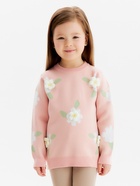 Джемпер детский KAFTAN «Ромашки», размер 30 (98-104 см), розовый - фото 33803031