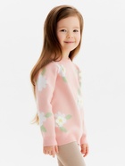 Джемпер детский KAFTAN «Ромашки», размер 30 (98-104 см), розовый - фото 34471478