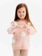 Джемпер детский KAFTAN «Ромашки», размер 30 (98-104 см), розовый - фото 34471481