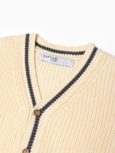 Кардиган детский KAFTAN, размер 32 (110-116 см), молочный